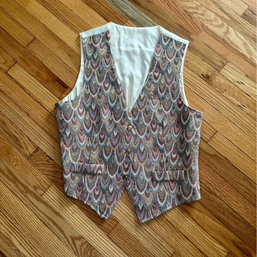 Vintage Tapestry Embroidered Vest
